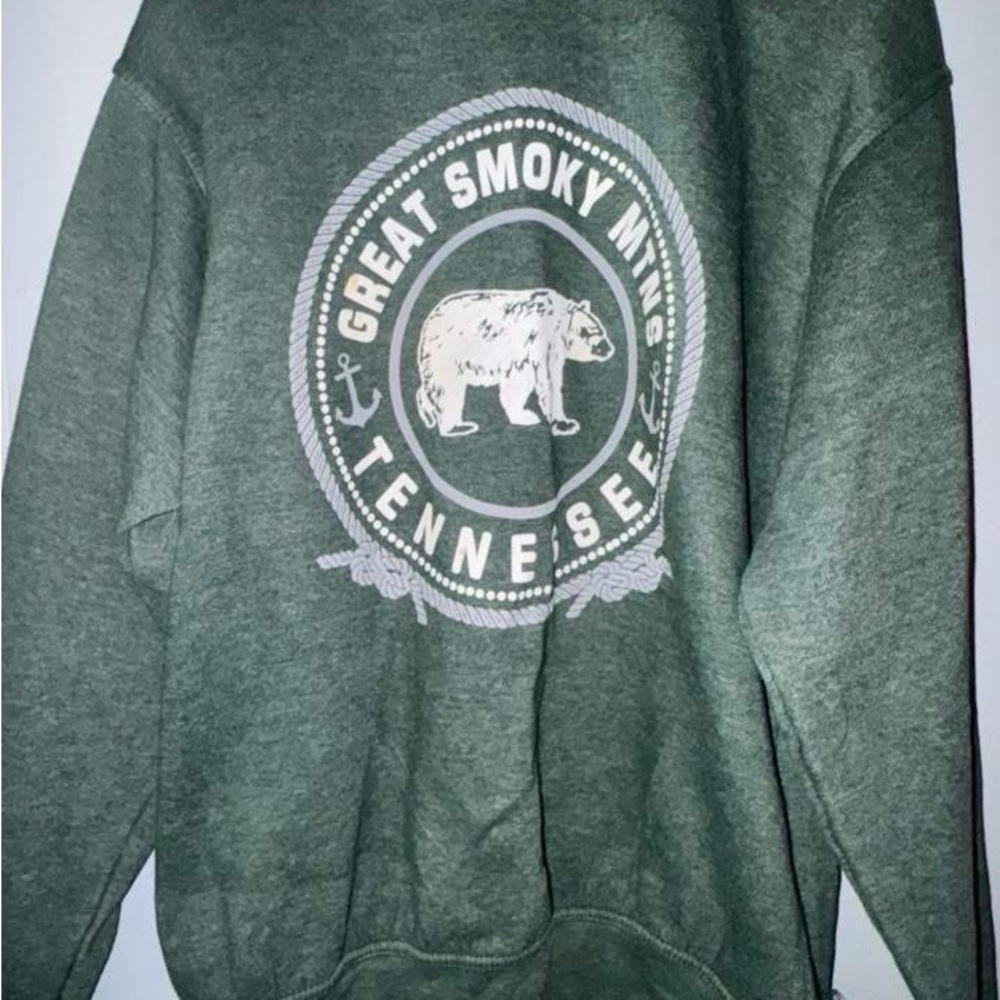 Green Great Smoky Mountains Sweater